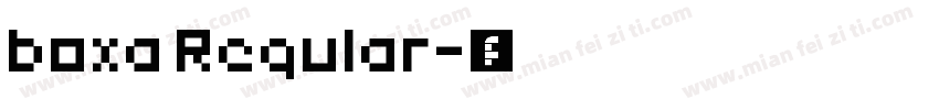 boxa Regular字体转换